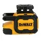 Pildil on näha kollase-musta värvi DeWalt pöördlaser mudelit DCLE05211R.