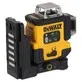 Pildil on näha Dewalt ristlaser, millel on kollane korpus ja mustad detailid.
