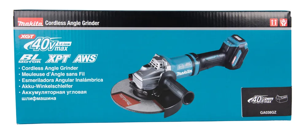 Makita cordless angle grinder GA038GZ, without battery and charger