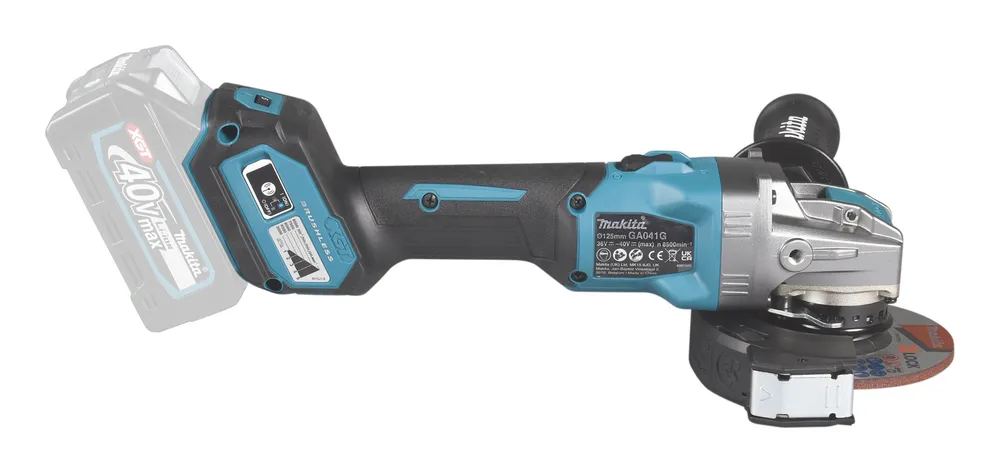 Pildil on näha Makita akutööriist, täpsemalt Makita akutööriist GA041GZ ilma aku ja laadijata, mida kasutatakse...