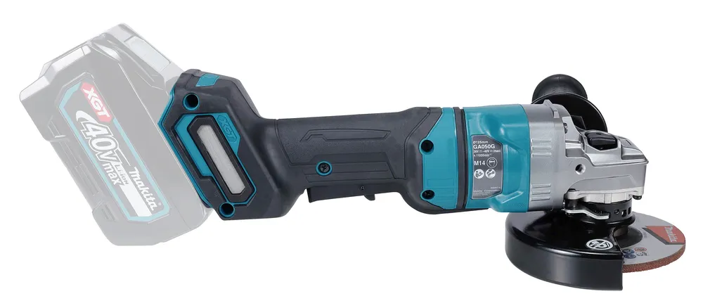 Makita cordless angle grinder GA050GZ, without battery and charger
