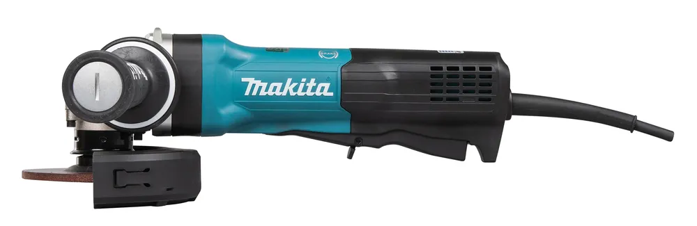 Pildil on Makita nurklihvija GA5093X01, mida iseloomustab selle erk sinine korpus ja must käepide.