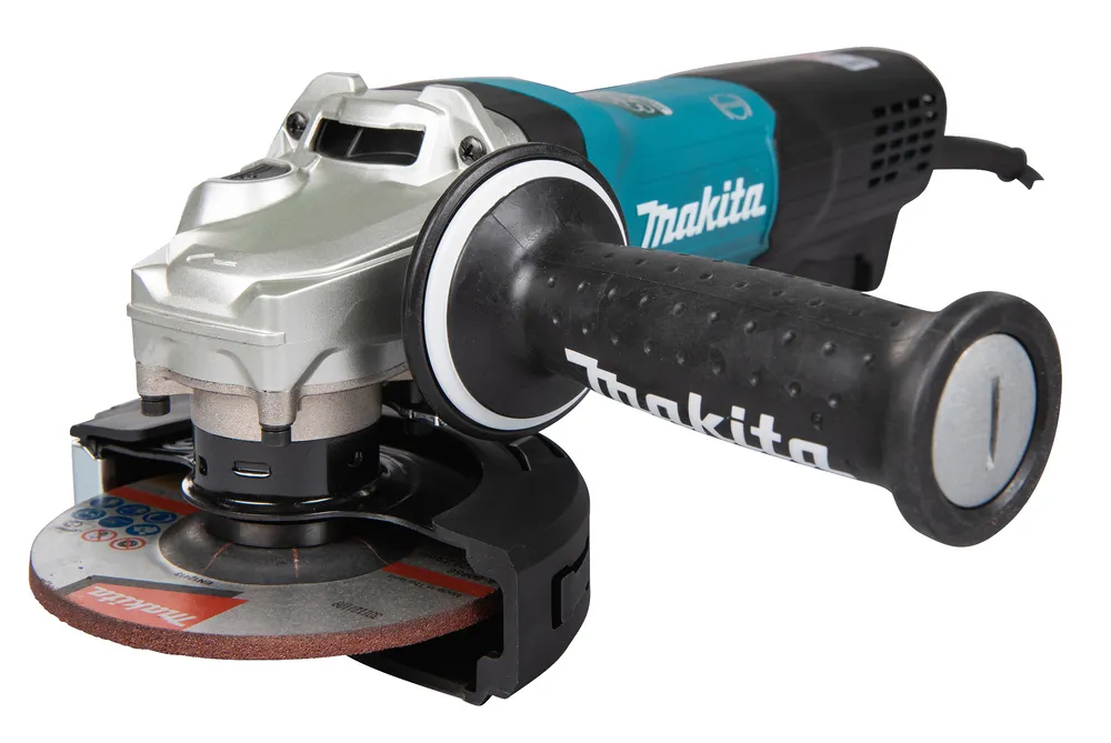 Pildil on näha Makita nurklihvija GA5093X01, millel on käepide ja lihvketas.