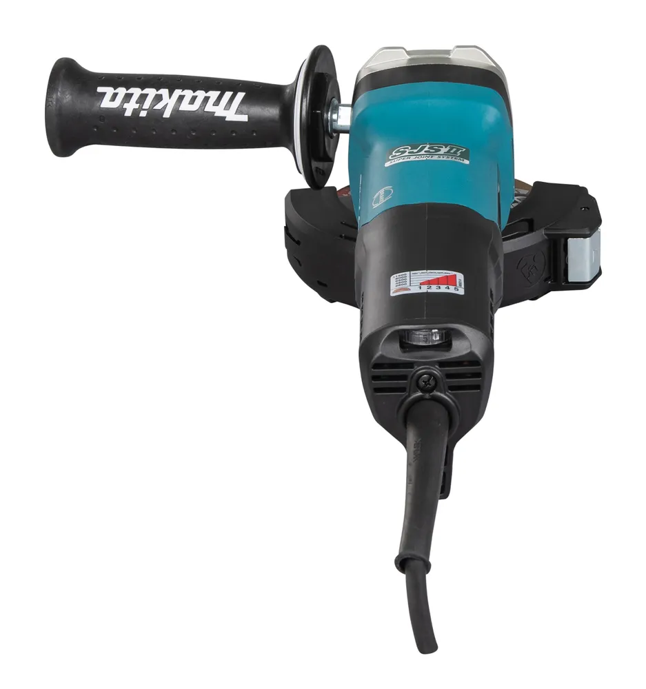 Pildil on Makita nurklihvija GA5093X01 koos lisakäepidemega.