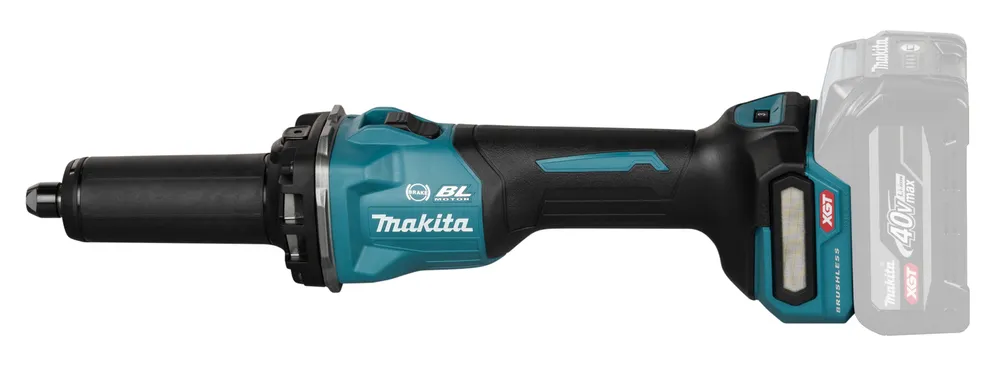 "Makita" akumuliatorinis tiesinis šlifuoklis GD001GZ, XGT, be akumuliatoriaus ir įkroviklio