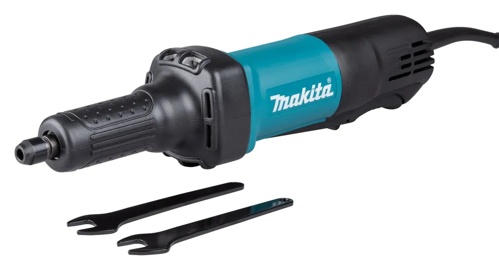 Pildil on Makita otslihvija GD0600 koos kahe mutrivõtmega.