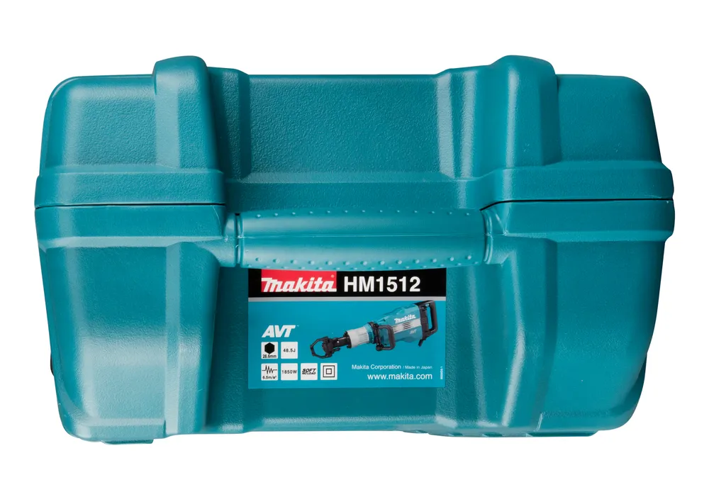 Pildil on näha Makita piikvasara HM1512 säilituskarp.