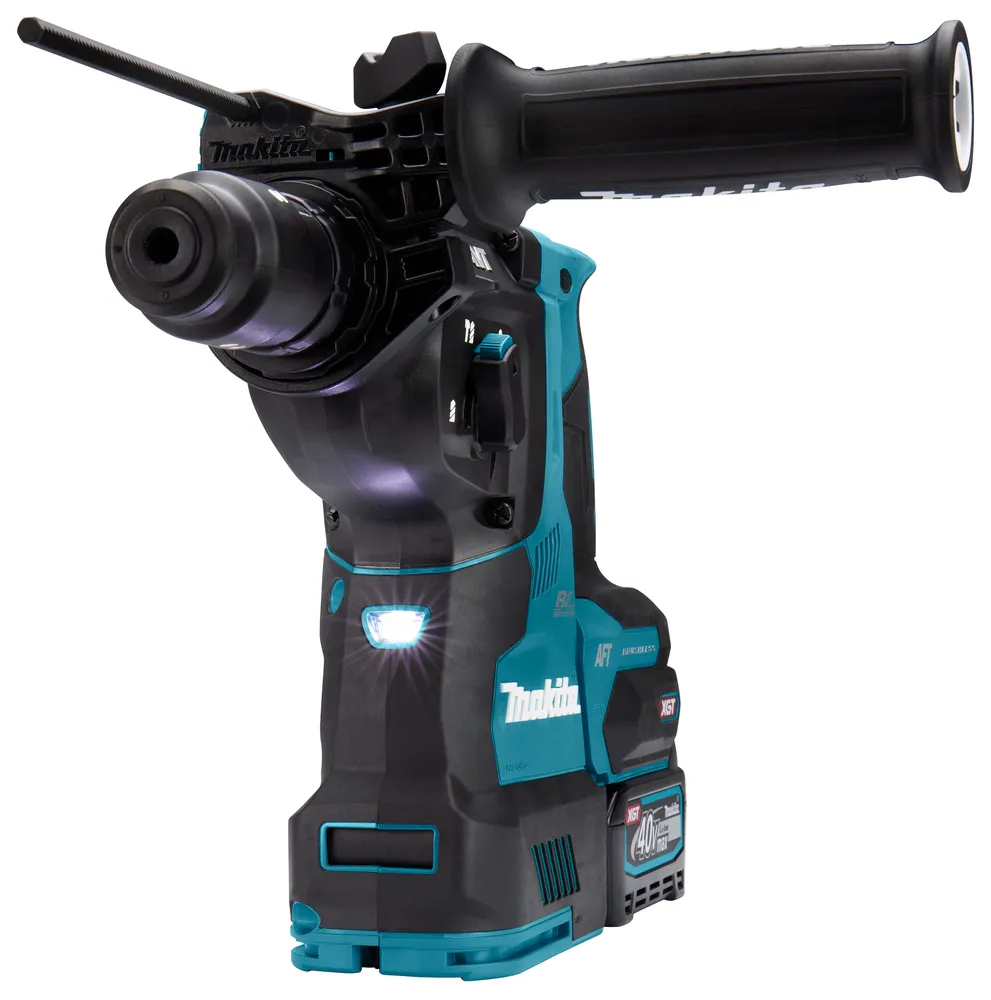 Pildil on Makita akupuurvasar HR004GZ01, mida iseloomustab selle tööriista kere ja käepide.