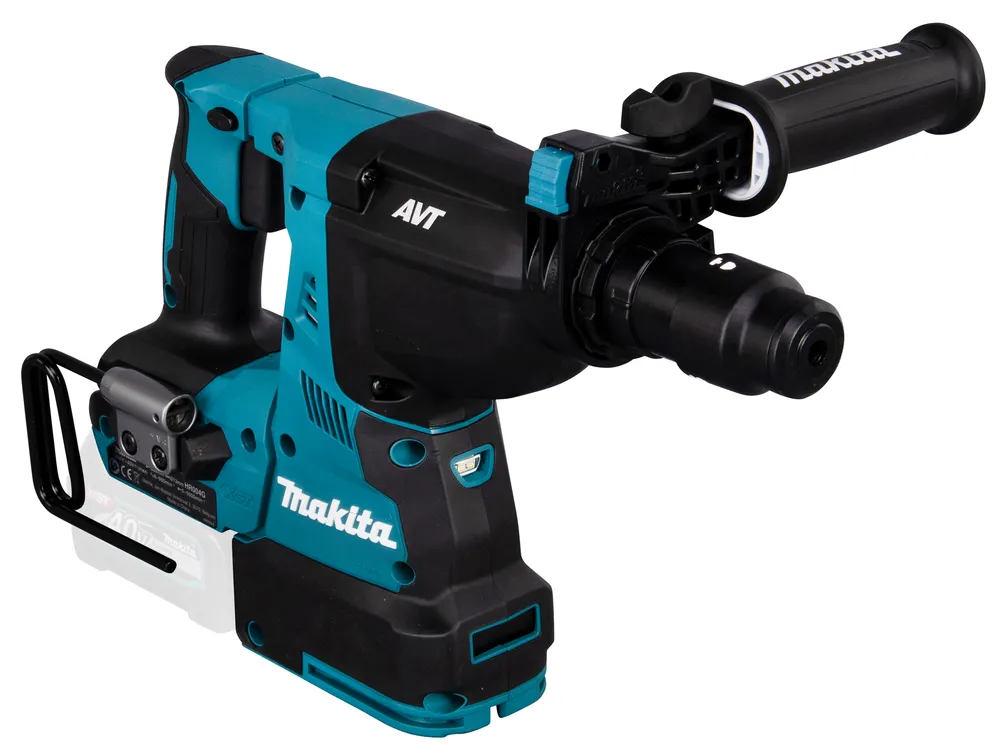 Pildil on Makita akupuurvasar HR004GZ01, millel on sinine ja must värvus ning metallist käepide.