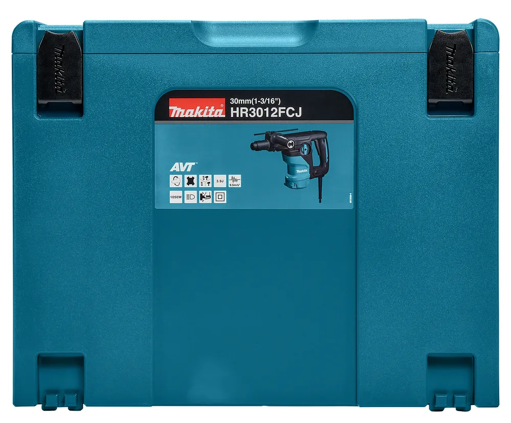 Pildil on Makita kombivasar HR3012FCJ koos transpordikohvriga.
