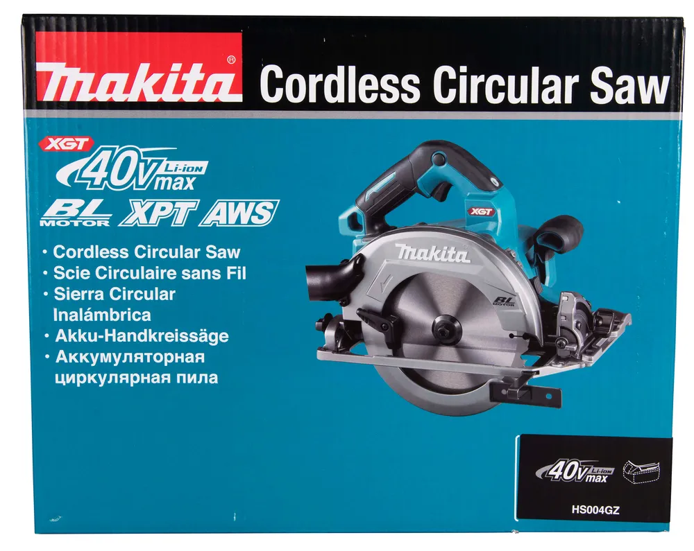 Аккумуляторная дисковая пила Makita HS004GZ, без аккумулятора и зарядного устройства