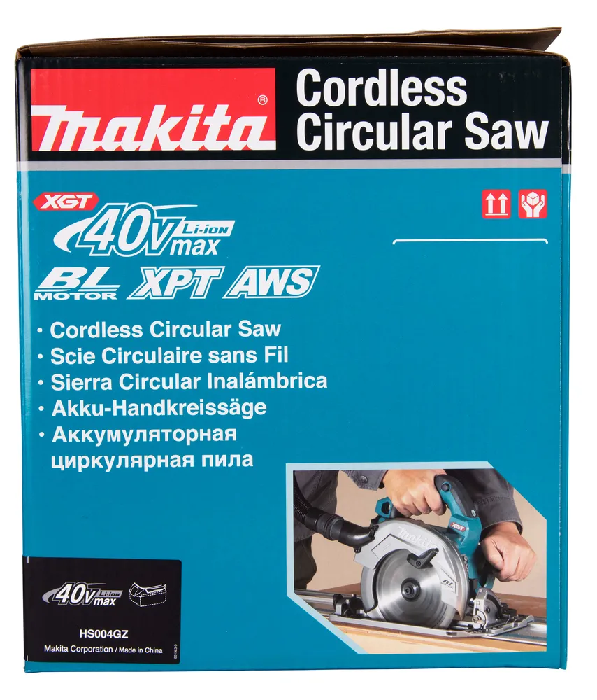 Аккумуляторная дисковая пила Makita HS004GZ, без аккумулятора и зарядного устройства