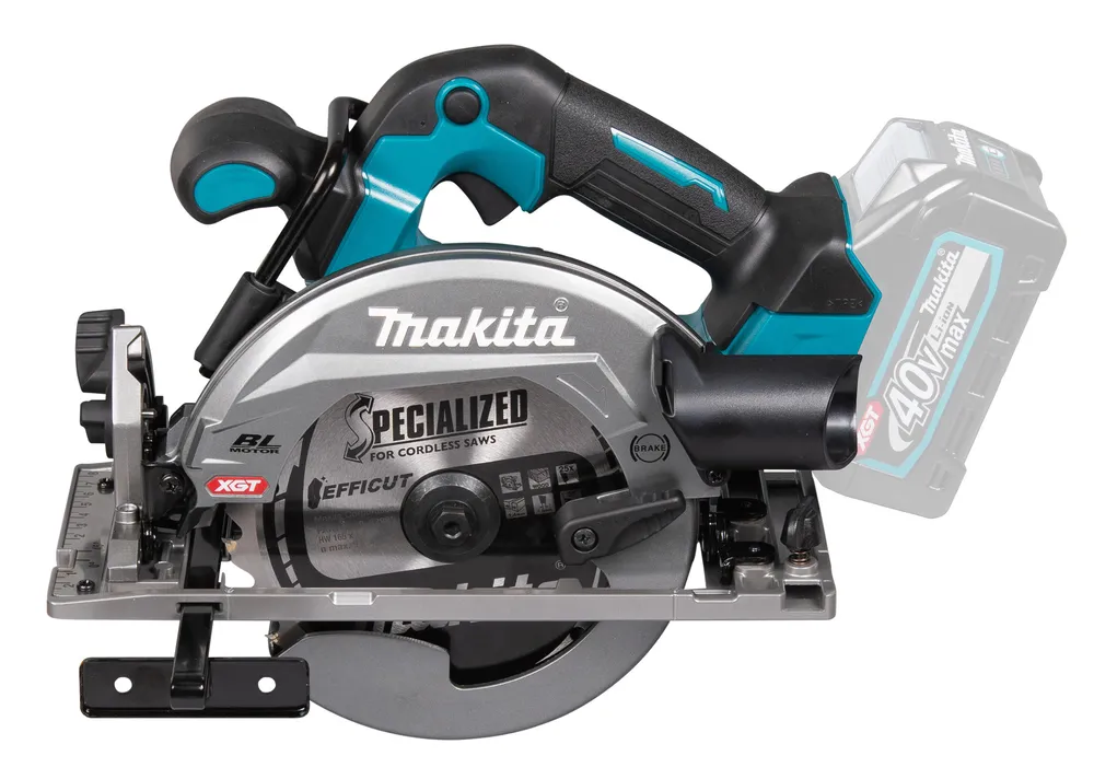 Pildil on Makita akuketassaag HS012GZ, millel on Makita logo, ketas ja käepide.