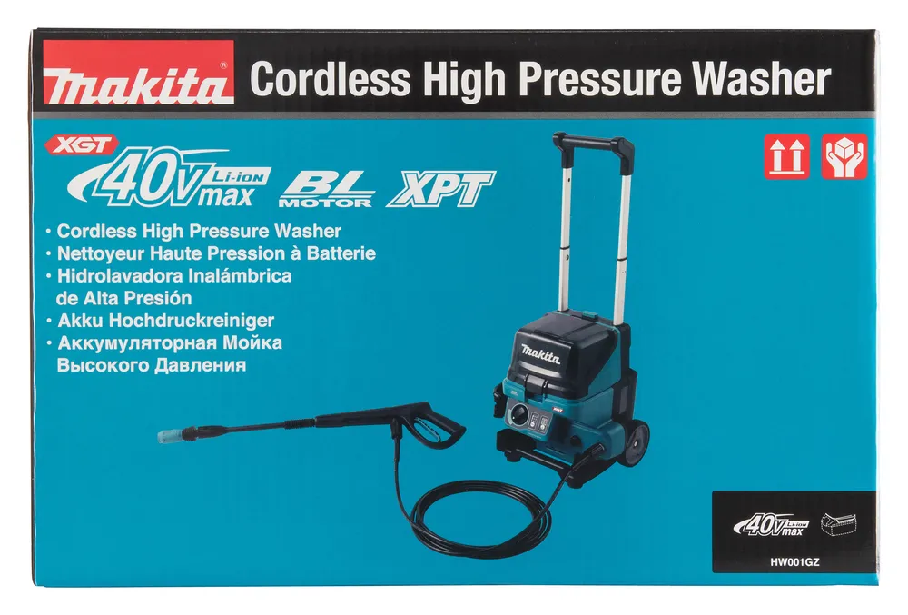 Аккумуляторный аппарат высокого давления Makita HW001GZ XGT, без аккумулятора и зарядного устройства