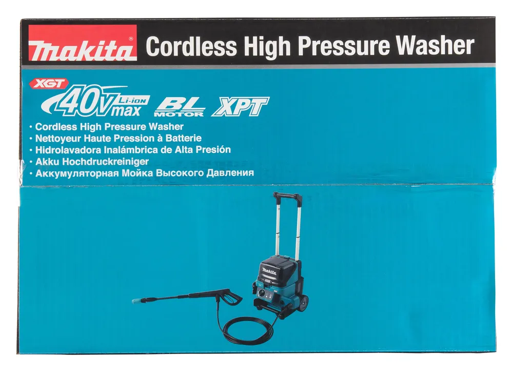 Аккумуляторный аппарат высокого давления Makita HW001GZ XGT, без аккумулятора и зарядного устройства
