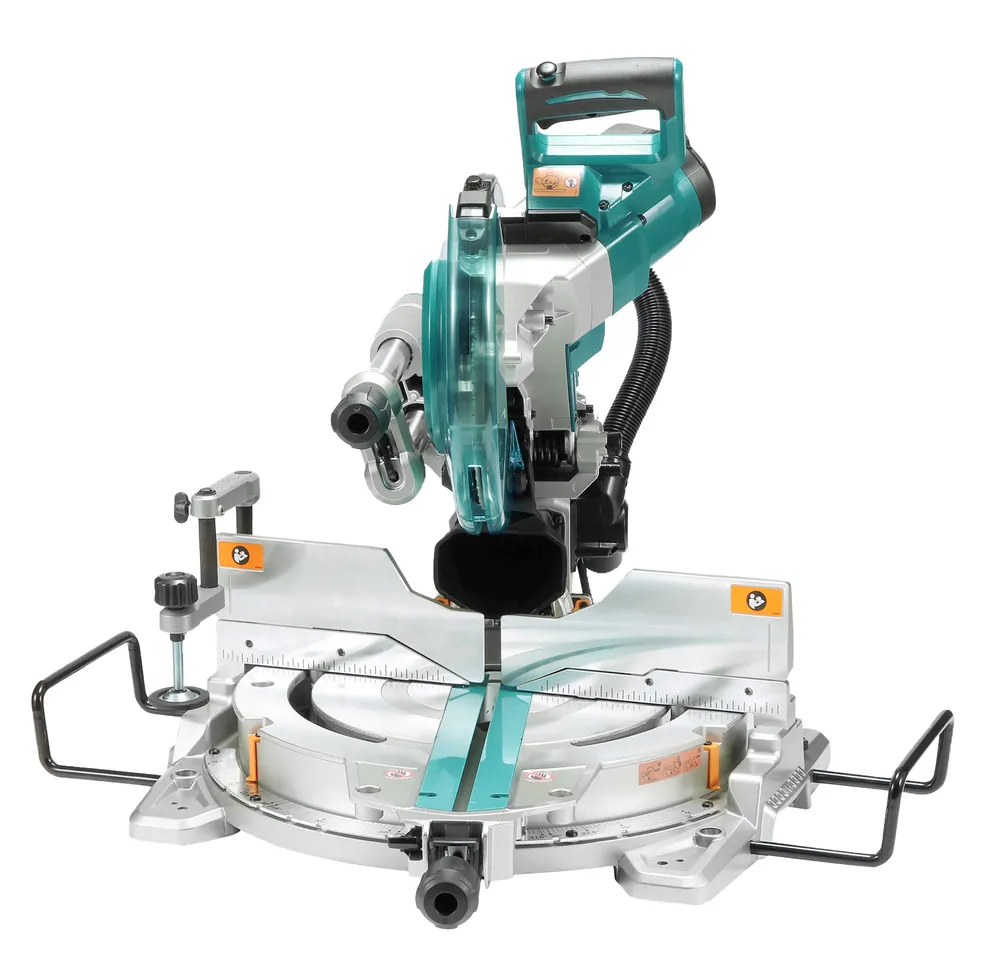 Pildil on näha Makita tükeldus- ja nurksaag LS1019L, mis on võimas tööriist mitmesuguste materjalide täpseks lõikamiseks.