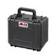 Pildil on must MAX CASES tööriistakast MAX235H155, millel on käepide, kinnitused ja MAX logo.
