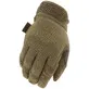 Pildil on helepruunid MECHANIX WEAR Original Coyote kindad, mis on mõeldud kaitseks ning millel on nähtavad kiri ja...