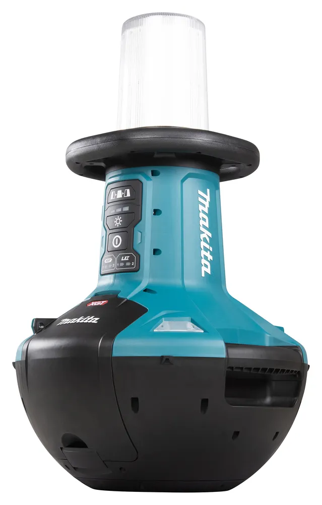 Pildil on näha Makita akulamp ML010G, mis on disainitud XGT ja LXT akude jaoks.