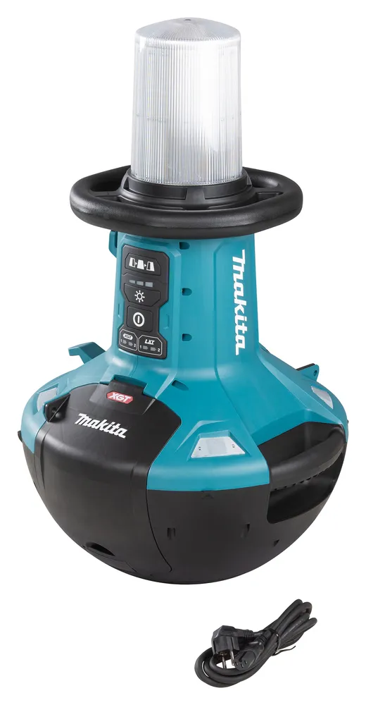 Pildil on Makita akulambi ML010G sisemus, kus on näha kaks akuhoidikut ja laadimistähised.