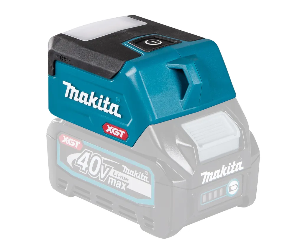Pildil on Makita akulamp ML011G ilma aku ja laadijata, mis kinnitub Makita XGT akule.