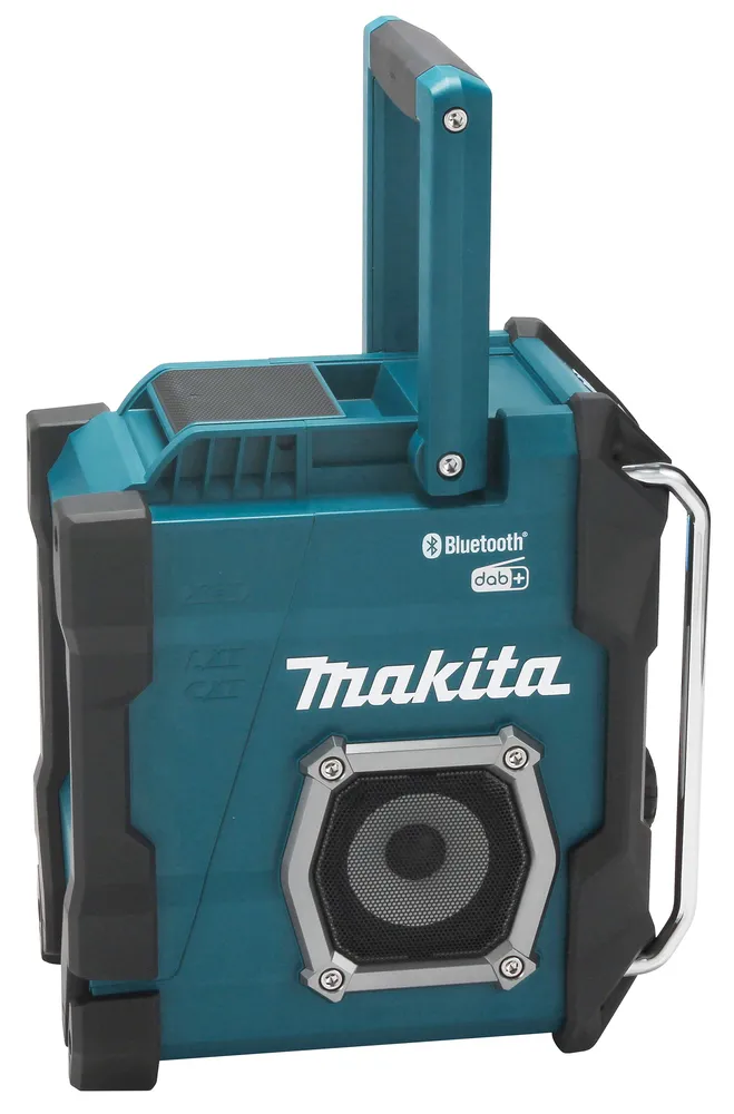 Pildil on näha Makita MR004GZ raadio koos Bluetoothi ja DAB+ tugi.