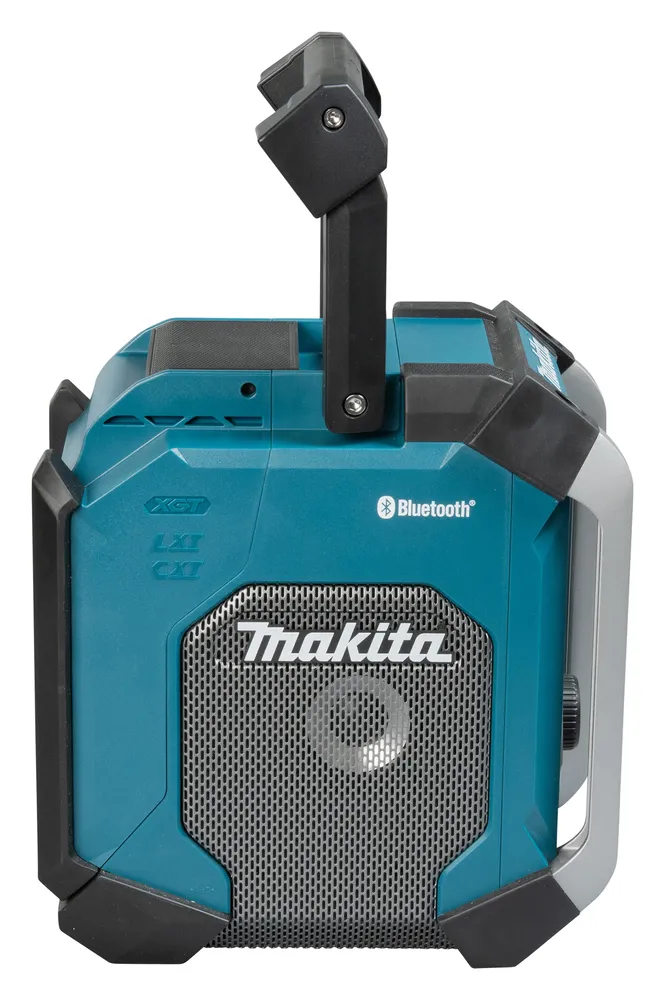 Pildil on Makita raadio MR006GZ, mis on valmistatud tööriistade tootja Makita poolt.