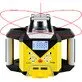 Pildil on NIVEL System pöördlaser NL640R, mis projitseerib punaseid laseri jooni nii horisontaalselt kui ka vertikaalselt.