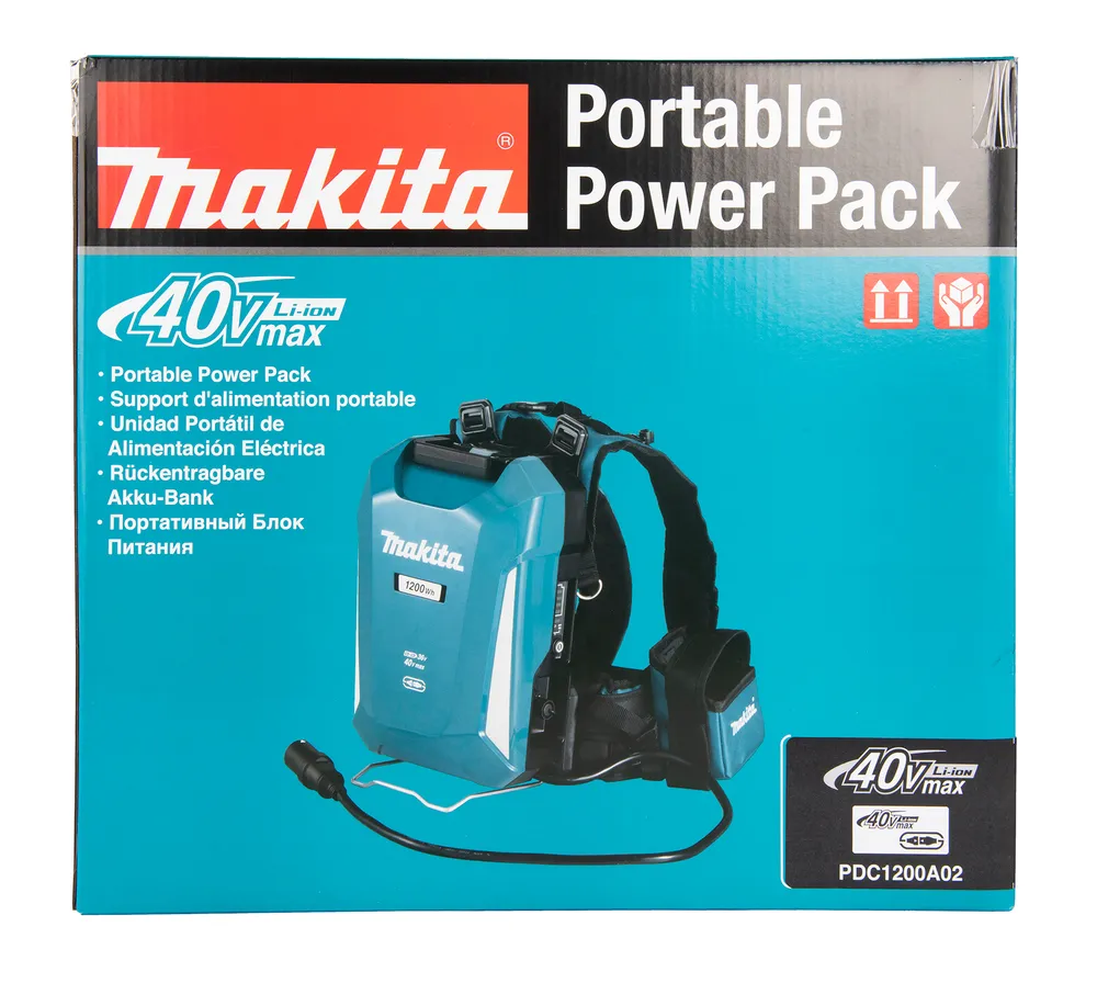 Makita portable battery backpack PDC1200A02 for LXT / XGT series batteries