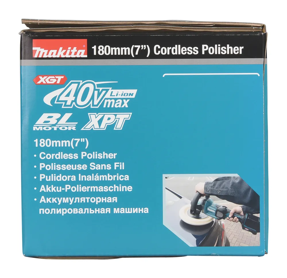 Makita akumuliatorinis poliravimo įrenginys PV001GZ, be akumuliatoriaus ir įkroviklio