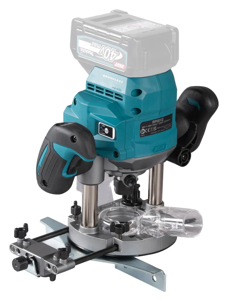 Pildil on Makita akufrees RP001GZ02 koos 40V XGT akuga.