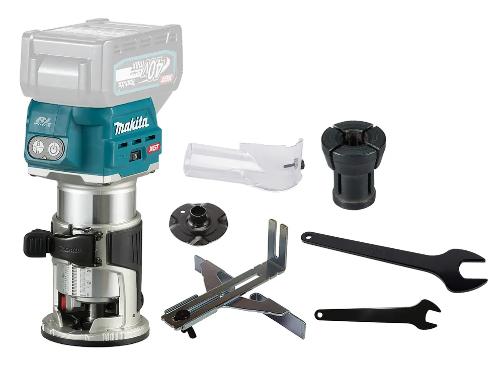 Makita cordless router/edge router RT001GZ04, without battery and charger