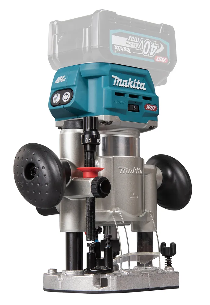 Makita cordless router/edge router RT001GZ13, without battery and charger