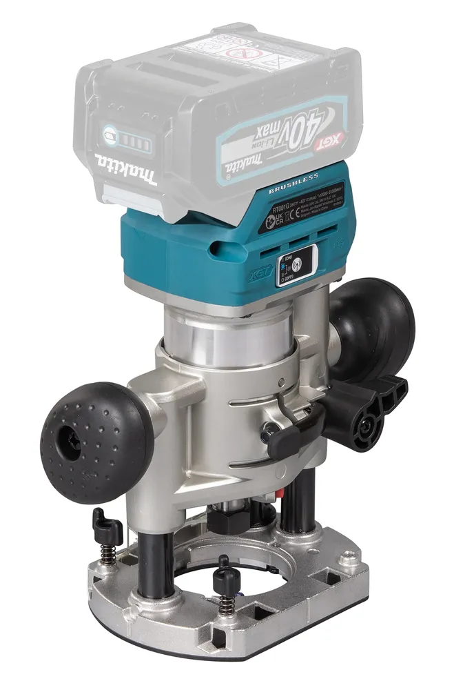 Makita cordless router/edge router RT001GZ13, without battery and charger