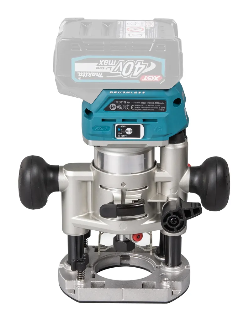 Makita cordless router/edge router RT001GZ13, without battery and charger