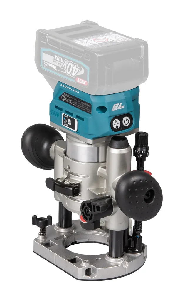 Makita cordless router/edge router RT001GZ13, without battery and charger