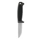 Pildil on MORAKNIV matkanuga Risberg HeavyDuty (C), millel on hall ja must käepide ning terasest tera.