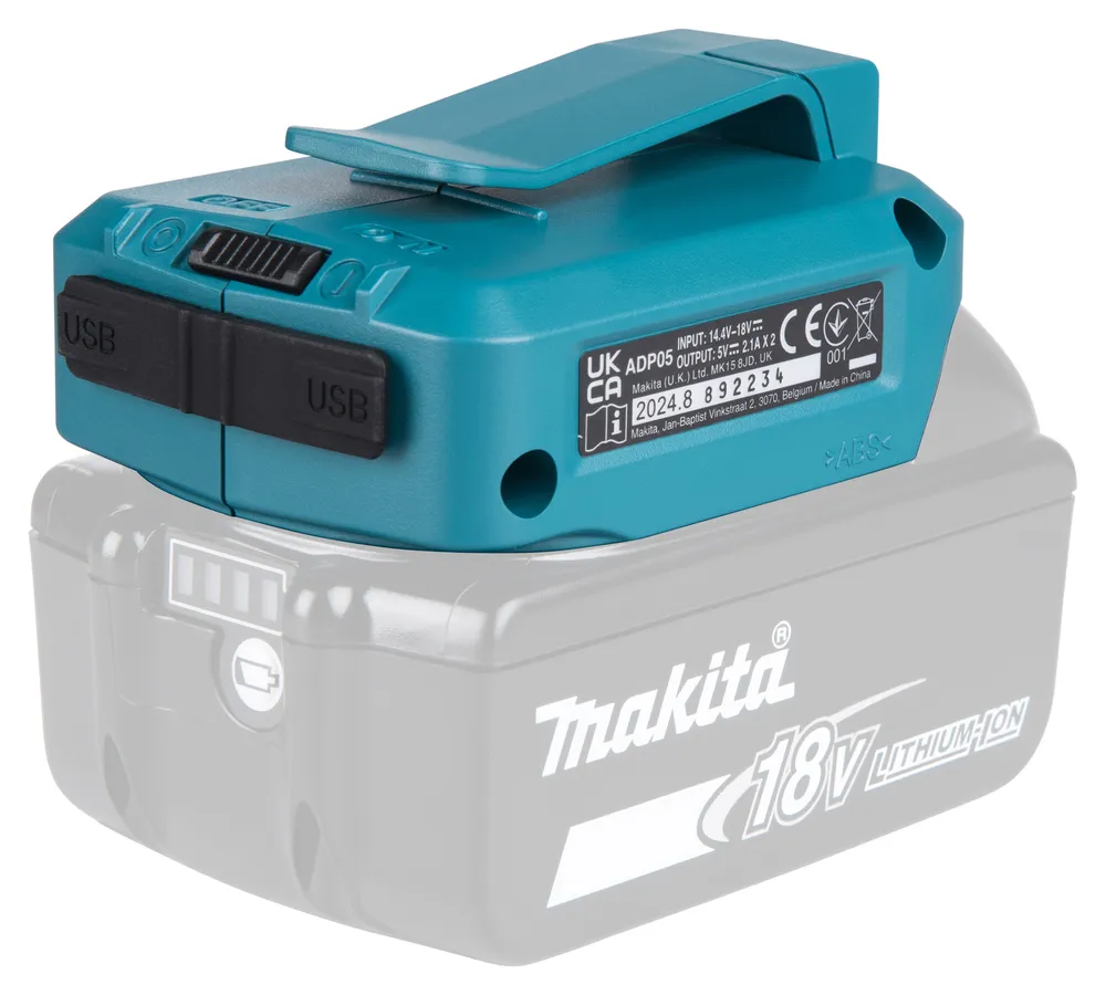 Адаптер аккумулятора Makita 18V-USB (2X)
