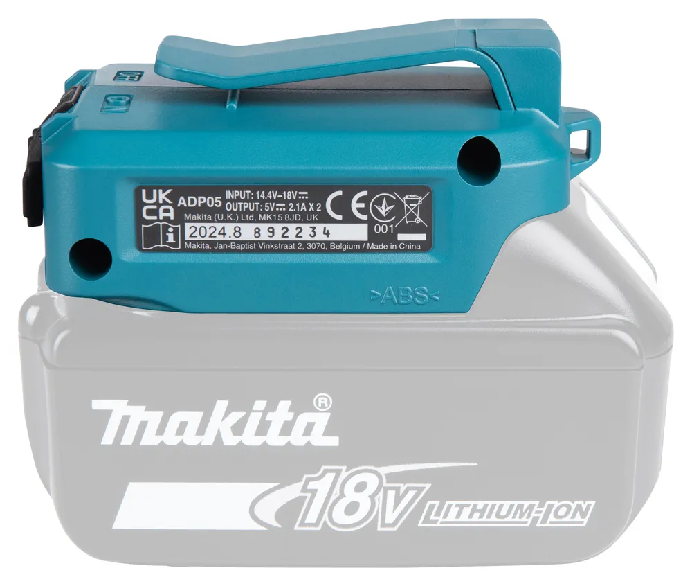 Адаптер аккумулятора Makita 18V-USB (2X)
