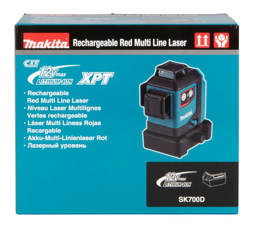 Makita krusta lāzers SK700D, bez akumulatora un lādētāja