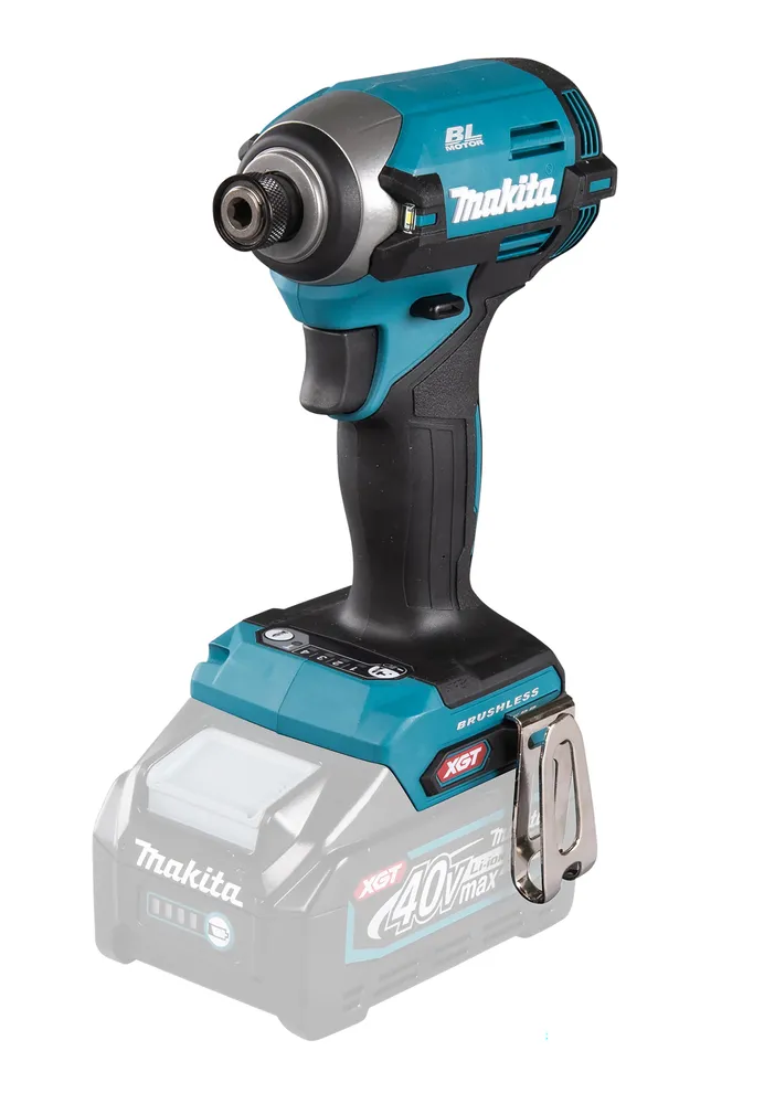 Pildil on Makita akulöökkruvikeeraja TD003GZ, mis on ilma aku ja laadijata, näidates tööriista korpust koos aku...