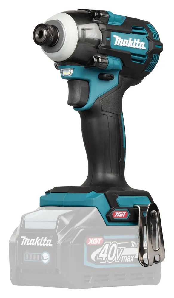 Pildil on Makita akulöökkruvikeeraja TD004GZ XGT, ilma aku ja laadijata, mis on esitatud valge taustaga.