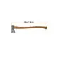 Truper splitting axe 68 cm with wooden handle, 1000 g