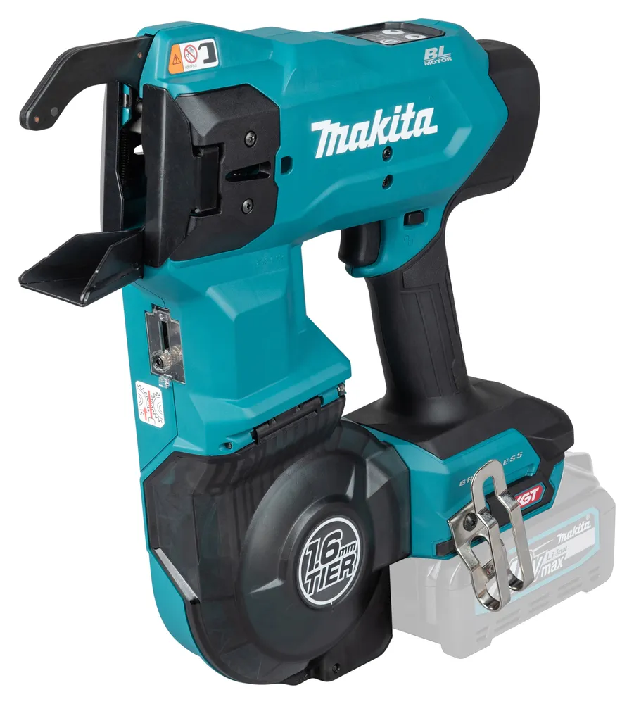 Pildil on Makita akuarmatuurisiduja TR001GZ, XGT, mis on tööriist armatuurraudade sidumiseks.