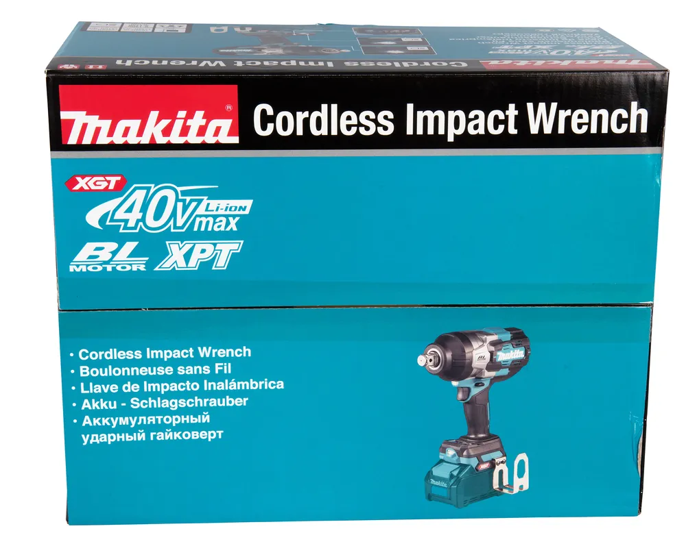 Pildil on Makita akulöökmutrikeeraja TW001GM201 karp.