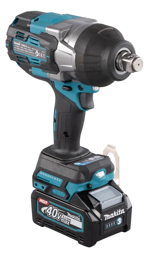 Pildil on kujutatud Makita TW001GM201 akulöökmutrikeeraja, millel on toiteallikaks 40V Max Li-Ion XGT aku ja "BRUSHLESS"...
