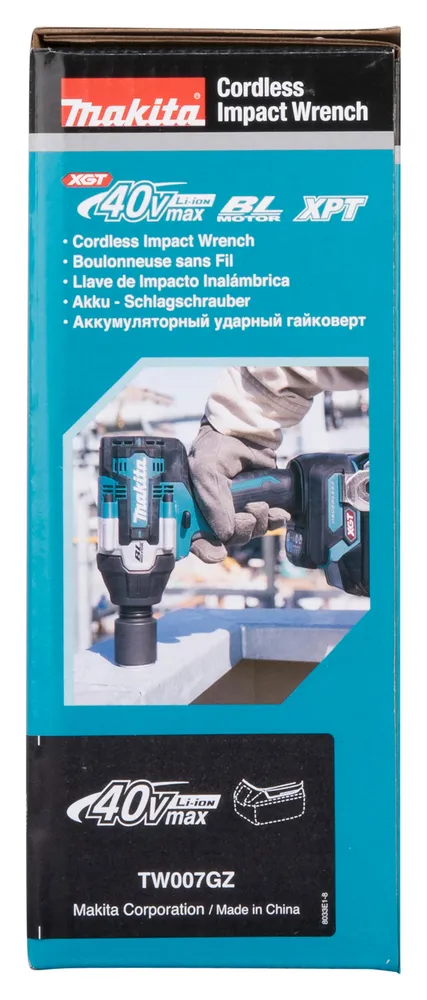 Makita аккумуляторный ударный гайковерт TW007GZ, без аккумулятора и зарядного устройства
