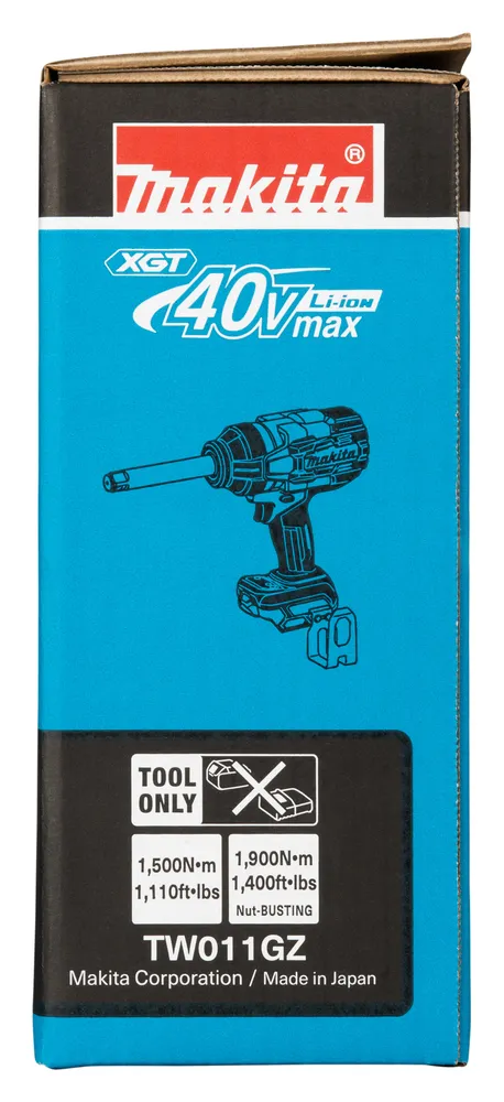 Pildil on Makita akulöökmutrikeeraja TW011GZ XGT seeria, mis on ilma aku ja laadijata.