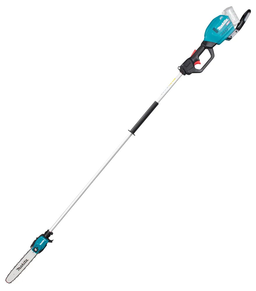 Pildil on Makita akutoitel teleskoop-oksasaag UA003GZ XGT, mis on valge taustaga.