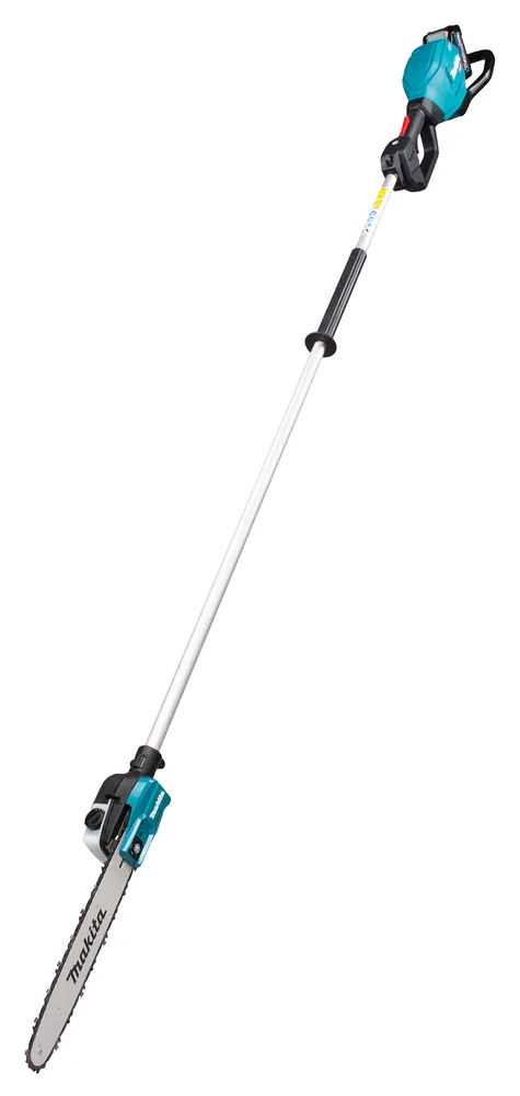 Pildil on Makita akutoitel teleskoop-oksasaag UA003GZ XGT, mis on valge taustal.